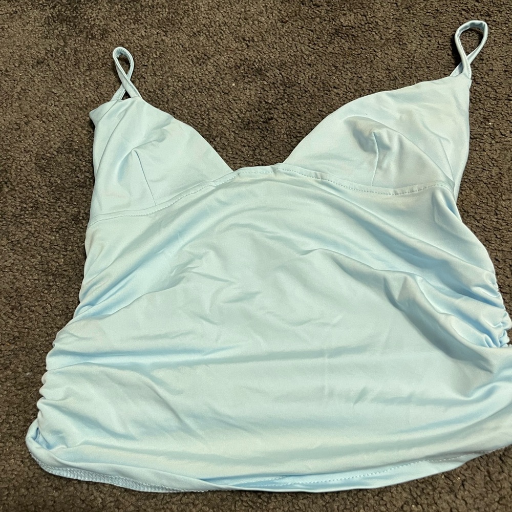 Light Blue Spaghetti Strap Top